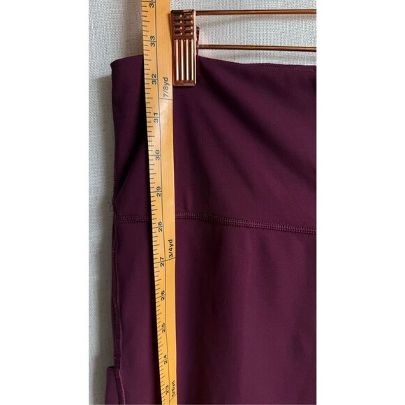 Athleta Ultimate Stash Pocket 7/8 Tights Leggings Deep Burgundy 1X High Rise - Picture 14 of 14